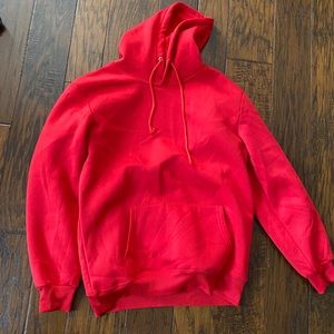 RED OVERSIZED HOODIE